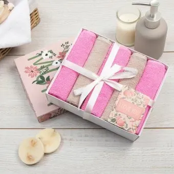 Этель For mom 5 шт 7576352 (белый/розовый)