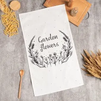 Этель Garden flowers 7560464 (серый/черный)