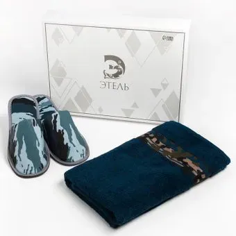 Этель Милитари DarkBlue + тапки муж. 42 р-р 7533125 (синий)