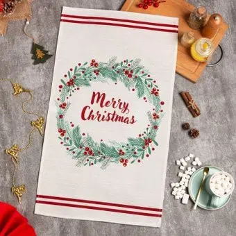 Этель Новогоднее Сhristmas leaves 7321888 (разноцветный)