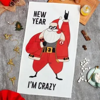 Этель Новогоднее I'm crazy 7182023 (белый/красный)