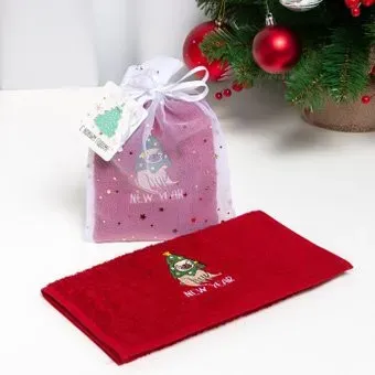 Этель New Year 7010977 (бордовый)