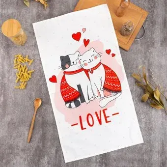 Этель Cat's love 5482305 (белый/красный)