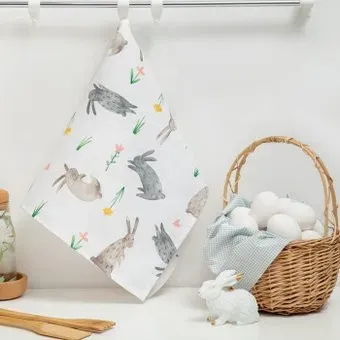 Доляна Fluffy bunnies 5538633 (белый/серый)