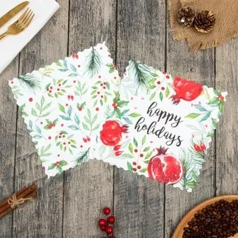 Доляна Happy hollidays 2 шт 7510113 (белый)