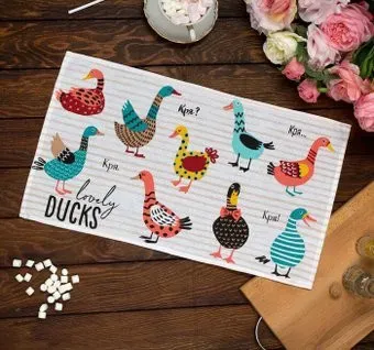Доляна Lovely Ducks 4136463 (белый)