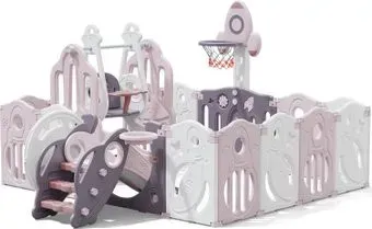 UNIX kids SUPREME Space 160x160 Rose с качелями