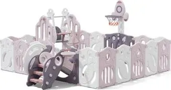 UNIX kids SUPREME Space 200x200 Rose с качелями