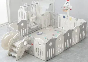 UNIX kids SUPREME Space 200x200 Grey с качелями
