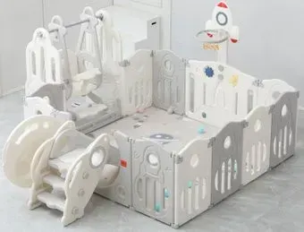 UNIX kids SUPREME Space 160x160 Grey с качелями