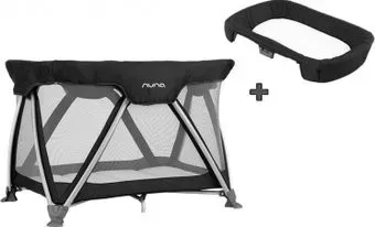 Nuna Caviar + пеленальная поверхность TCC04500CVRGL (черный)