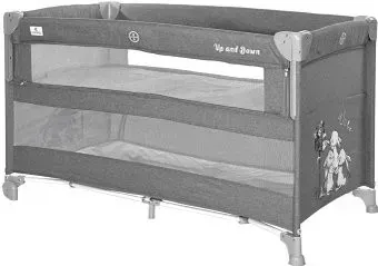 Lorelli Cot Up and Down (серый, кролики)
