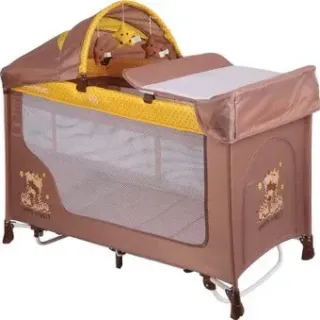 Lorelli San Remo 2 Layers Plus Rocker 2018 Beige&amp;Yellow Happy Family