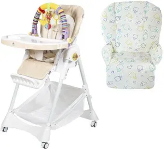 ForKiddy Podium Toys 0+ (два чехла +х/б вкладыш, кремовый, дуга обезьяна)