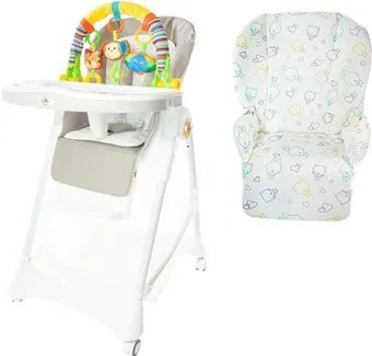 ForKiddy Podium Toys 0+ (два чехла +х/б вкладыш, бежевый, дуга зоопарк)
