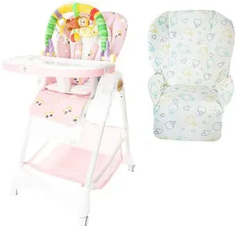 ForKiddy Podium Toys 0+ (два чехла +х/б вкладыш, розовый, дуга обезьяна)