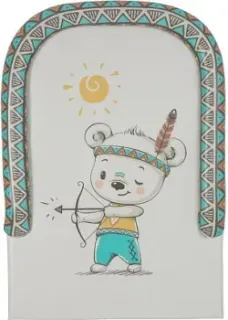 Polini Kids Храбрый мишка с бортиками 0002447