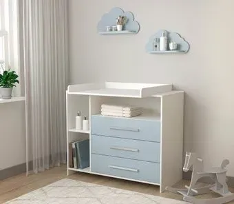 Интерлиния Toddler-1 + 2 полки (белый/океан)