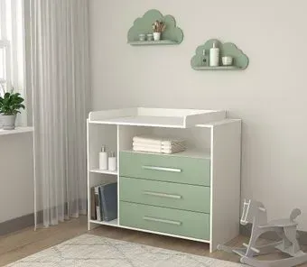 Интерлиния Toddler-1 + 2 полки (белый/мята)