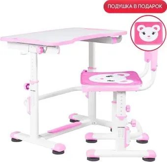 Anatomica Punto Lite + стул (белый/розовый)