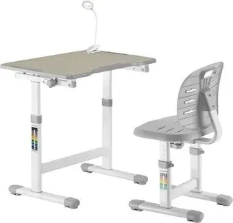Anatomica Karina Lite Wood + стул + светильник (клен/серый)
