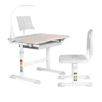 Anatomica Avgusta + стул + выдвижной ящик + светильник + подставка (клен/серый)