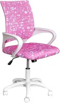 AksHome Ricci White Kids (розовый с буквами)