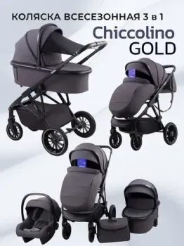 Chiccolino Gold (3 в 1, темно-серый)