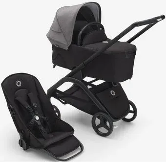 Bugaboo Dragonfly (2 в 1, black/midnight black/grey melange)