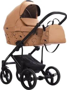BEBETTO Magnum Light Se Pro 2в1 (04, рыжая кожа, черная рама)