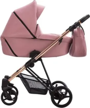 BEBETTO Yoddi Premium Class (3 в 1, 05 розовая кожа/рама бронза)