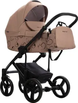 BEBETTO Magnum Light SE 2в1 (06, темно-бежевый/черная рама)