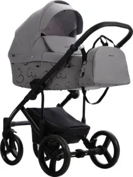 BEBETTO Magnum Light SE 2в1 (07, светло-серый/черная рама)