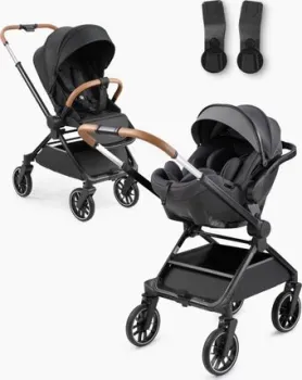 Happy Baby Celine 2 в 1 с перекидной ручкой и автокреслом (black)