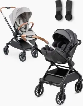 Happy Baby Celine 2 в 1 с перекидной ручкой и автокреслом (grey)