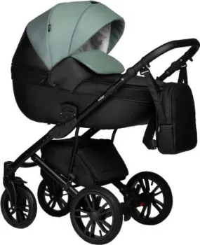 Indigo Mio ECO (2 в 1, 05/черная кожа+шалфей кожа)