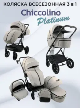 Chiccolino Platinum (3 в 1, серый)