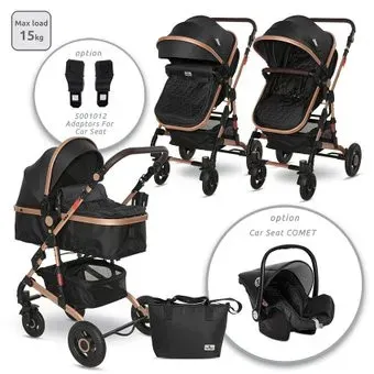 Lorelli Alba Premium Set 2023 (2 в 1, black)