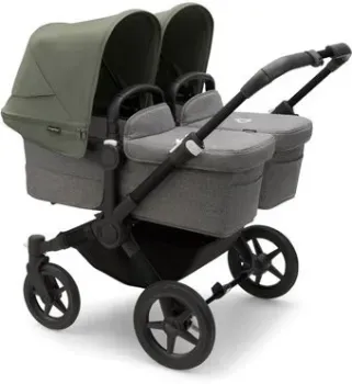Bugaboo Donkey 5 Twin (Black/Grey/Forest Green)