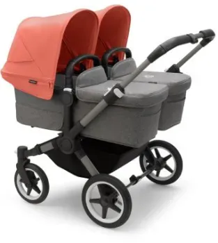 Bugaboo Donkey 5 Twin (Graphite/Grey/Sunrise Red)