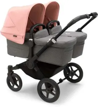 Bugaboo Donkey 5 Twin (Black/Grey/Morning Pink)