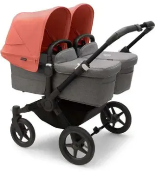 Bugaboo Donkey 5 Twin (Black/Grey/Sunrise Red)