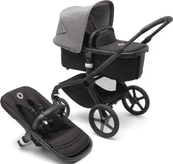 Bugaboo Fox 5 (2 в 1, black/midnight black/grey melange)