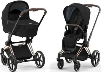 Cybex Priam IV (2 в 1, onyx black/rose gold frame)