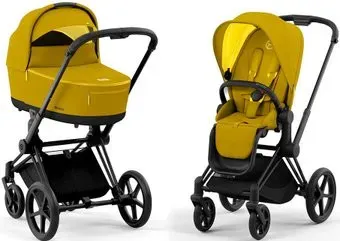 Cybex Priam IV (2 в 1, mustard yellow/matt black)