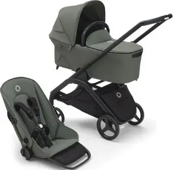 Bugaboo Dragonfly (2 в 1, black/forest green/forest green)