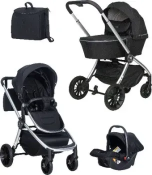 Farfello Baby shell BBS-57 (3 в 1, черный оникс/серебристый)