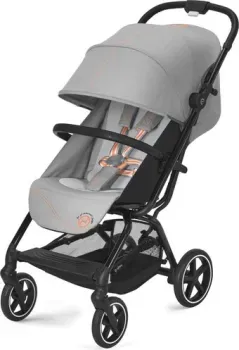 Cybex Eezy S+ 2 с дождевиком и бампером (BLK lava grey)