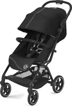 Cybex Eezy S+ 2 с дождевиком и бампером (BLK moon black)