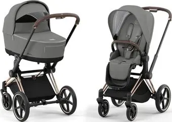 Cybex Priam IV (2 в 1, soho grey/rose gold frame)